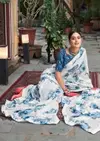 White Special By Kashvi Dull Moss Daily Wear Sarees Wholesale Shop In Surat	